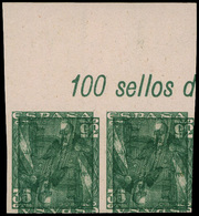 Galvez 3741 Pareja. 35Cts. Y En Reverso 35-35, Un O Invertido. - Unused Stamps