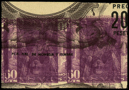 Ed. * 1029 - Pareja Prueba Impresión En Anverso Y Reverso Sobre Papel De Billetes Cartulina. - Ungebraucht