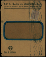 Ed. 290 - “A.E.G.” (Iberica De Electricidad.Madrid) Carta Cda Desde Madrid. (Ex Florentino P.) - Altri & Non Classificati