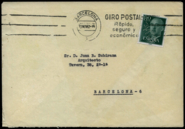 Ed. 1152 - “C.T.N.E.” (Cia Telefónica Nacional De España.Barcelona) Carta Cda A Barcelona 13/Nov/1962 - Andere & Zonder Classificatie
