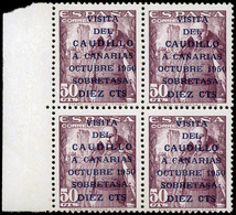 Ed. *** 1088/9 Bl.4 - Con 2 Series En El Bloque 1088HE/9HE “Caudillo Corto” (los 2 De La Derecha) - Unused Stamps