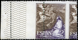 Ed. *** 1468 Pareja - Espectacular Variedad De Dentado Quedando Sólo Impreso El 10% De Un Sello) Muy Rara. - Unused Stamps