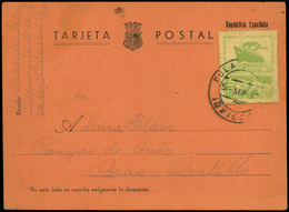Ed. T.P. 5 - 1937. Tarjeta Postal Cda Desde Pola De Siero 05/09/37 A Corao. Lujo. Raro. (Ex Gomez Guillamón). - Asturien & Léon