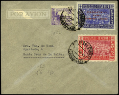 Ed. 1062+Can.53+56 S/D - 1949. “Puerto De Cabra 13/Jul/49” A Santa Cruz De La Palma. Ex Alemany - Autres & Non Classés