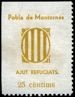 *** All. 16 Barcelona. PI LLOBREGAT. HB “Francesc Maciá” Violeta. Rara - Spanish Civil War Labels