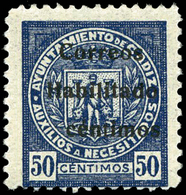 Ed. *** 94F CÁDIZ. Variedad Sin “5” De Cts. Raro. - Spanish Civil War Labels