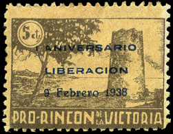 Ed. ** 7+Varied. - Málaga.RINCÓN DE LA VICTORIA. Conjunto De 2 Valores Sobrecargados. (Distintos Sellos…) - Spanish Civil War Labels