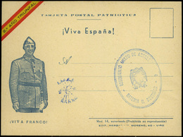 T.P. Tarjeta Postal Patriótica (2º Año Triunfal) Con Franquicia “Rgto. Mixto De Artilleria Bateria De Destinos” - Briefe U. Dokumente