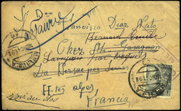 1941. Carta Cda De “Melilla 16/12/41” A Francia Y Reexpedida 2 Veces, La 3ª Hay Un Texto “Entre A Camp D’espagnols…" - Covers & Documents