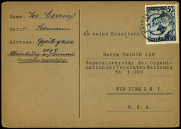 T.P. 1946.Austria. “.........Franco-Regime Abgebrochen Werden Und Die....... Demokratische.....” Cda De Viena A USA - Cartas & Documentos