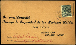 T.P. 1947.Mexico. “Señor: En Diciembre De 1946 La ONU Aprobó Una Resolución.......” (texto En Color Azul Y Letra…) - Storia Postale