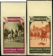 Ed. *** 200M/16M Borde Hoja. Al Dorso “Archivo Del Instituto Gráfico De Oliva De Vilanova.Muestra”Rara - Spanish Morocco