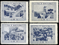 *** S/Cat. 1933. “Fira De Barcelona” 4 Viñetas.Lujo - Andere & Zonder Classificatie