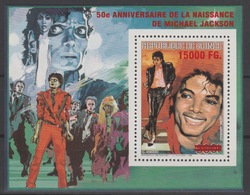 Guinée Guinea 2008 Mi. Bl. 1651 Surchargé Overprint 50th Anniversary Of Michael Jackson 50ème Anniversaire - Altri & Non Classificati