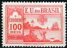 BRAZIL # 162  - DISCOVERY OF BRAZIL - 4th  CENTENARY  -  MH  - 1900 - Unused Stamps