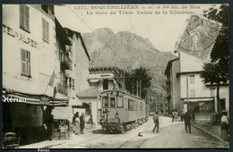 Reproduction Ancienne D'une CPA - Roquebillière (50 Kil. De Nice) - La Gare Du Tram - Vallée De La Vésubie - Voir Scans - Roquebilliere