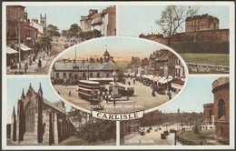 Multiview, Carlisle, Cumberland, C.1930s - Valentine's Postcard - Carlisle