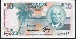 MALAWI P25b 10 KWACHA 1992 #CR  Signature 7a   UNC. - Malawi