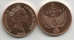 Solomon Islands 2 Cents  2005. High Grade - Salomon