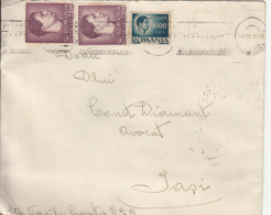 KING MICHAEL OF ROMANIA STAMPS ON COVER, 1947, ROMANIA - Brieven En Documenten