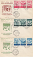 GENEVE CONFERENCE, FREEDOM FOR EAST EUROPE, EXILE IN SPAIN, SPECIAL COVER, 3X, 1959, ROMANIA - Brieven En Documenten