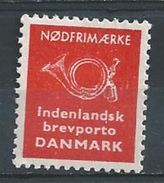 Danemark Timbre D'état D'urgence émis Pour Servir En Cas De Guerre Et Vendu En 1991 - Varietà & Curiosità