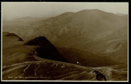 Ref 1271 - Judges Real Photo Postcard - The Train On Snowdon - Caernarvonshire Wales - Caernarvonshire