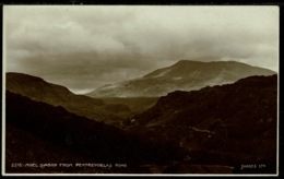 Ref 1271 - Judges Real Photo Postcard - Moel Siabod  From Pentrevoelas Road Snowdonia - Caernarvonshire Wales - Caernarvonshire