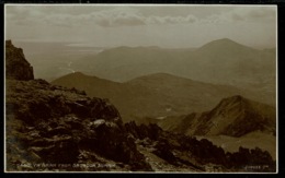 Ref 1272 - Judges Real Photo Postcard - Yr Aran From Snowdon Summit - Caernarvonshire Wales - Caernarvonshire