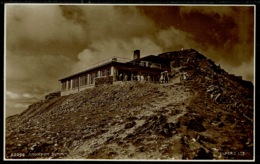 Ref 1272 - Judges Real Photo Postcard - Snowdon Summit & Restaurant- Caernarvonshire Wales - Caernarvonshire