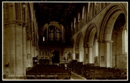 Ref 1272 - Judges Real Photo Postcard - St David's Cathedral - The Nave - Pembrokeshire Wales - Pembrokeshire