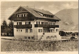 Allemagne. CPA. Kurheim "Wallberg". Bad Wiessee Am Tegernsee.  Besitzer : P. Murmann.  1928.  Scan Du Verso. - Bad Wiessee