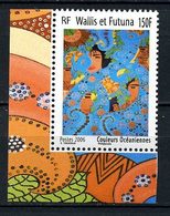 WALLIS 2006 N° 662 ** Neuf MNH Superbe Peinture Couleurs Océaniennes Oeuvre De Takaniua Paintings - Unused Stamps