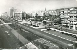 N°70097 -cpsm Le Havre -l'avenue Foch Et Square St Roch- - Square Saint-Roch