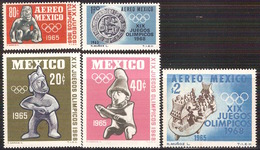 Mexico - J.OO. Mexico 1968 - 721/22 + A261/63 - Zomer 1968: Mexico-City