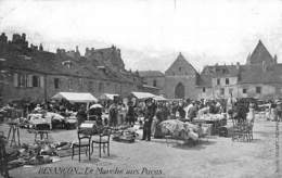 Besançon     25       Le Marché Aux Puces.  .Publicité Horlogerie       (Voir Scan) - Besancon