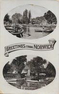 Greeting From Norwich - Multivues: Thorpe, Pull's Ferry - Raphael Tuck & Sons - Serie N° 2682 - Norwich