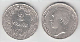 **** BELGIQUE - BELGIUM - 2 FRANCS 1911 ALBERT KONING DER BELGEN - ARGENT - SILVER **** EN ACHAT IMMEDIAT - 2 Francs