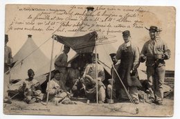 Camp De CHALONS --- Sous La Tente (soldats , Très Animée)  .........à Saisir - Camp De Châlons - Mourmelon