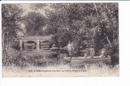 1058 - St-MARS-LA-JAILLE - La Rivière, L'Erdre Et Le Pont (Enfants Sur Une Barque) - Autres & Non Classés