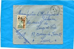 Marcophilie-lettre-DAHOMEY >Françce-cad 1956-Abomey-stamps A O F -N°48 Laboratoire Microscope - Storia Postale