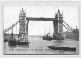 Tower Bridge London Open For River Traffic - River Thames