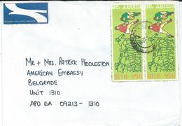 RSA / South Africa Letter Via Yugoslavia 1995.motive Stamps Rugby,sport - Lettres & Documents