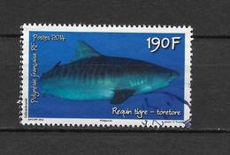 LOTE 2202 A  ///  (C025)  POLYNESIE FRANÇAISE  1068 De 2014 Oblitéré "le Requin Tigre" - Used Stamps