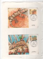 Nouvelle-Calédonie > 2 Cartes-maximum N° 516 & N 517- GECKOS - Cartoline Maximum