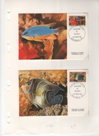 Nouvelle-Calédonie > 2 Cartes-maximum N° 551 & N 552 -AQUARIUM - Cartoline Maximum