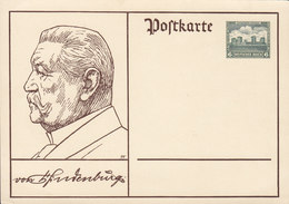 Germany Deutsches Reich Postal Stationery Ganzsache Entier 6 + 4 Pf. Deutsche Nothilfe Hindenburg (Unused) - Tarjetas