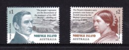 Norfolk Island 2019 Pitcairn Settlement Set Of 2 MNH - Isla Norfolk