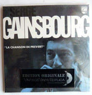 Rare CD EDITION ORIGINALE VINTAGE - VINYL REPLICA - LA CHANSON DE PREVERT SERGE GAINSBOURG - Ediciones De Colección