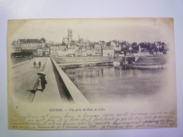 GP 2019 - 360  NEVERS  (Nièvre)  :  Vue Prise Du Pont De La  LOIRE   1902   XXX - Nevers